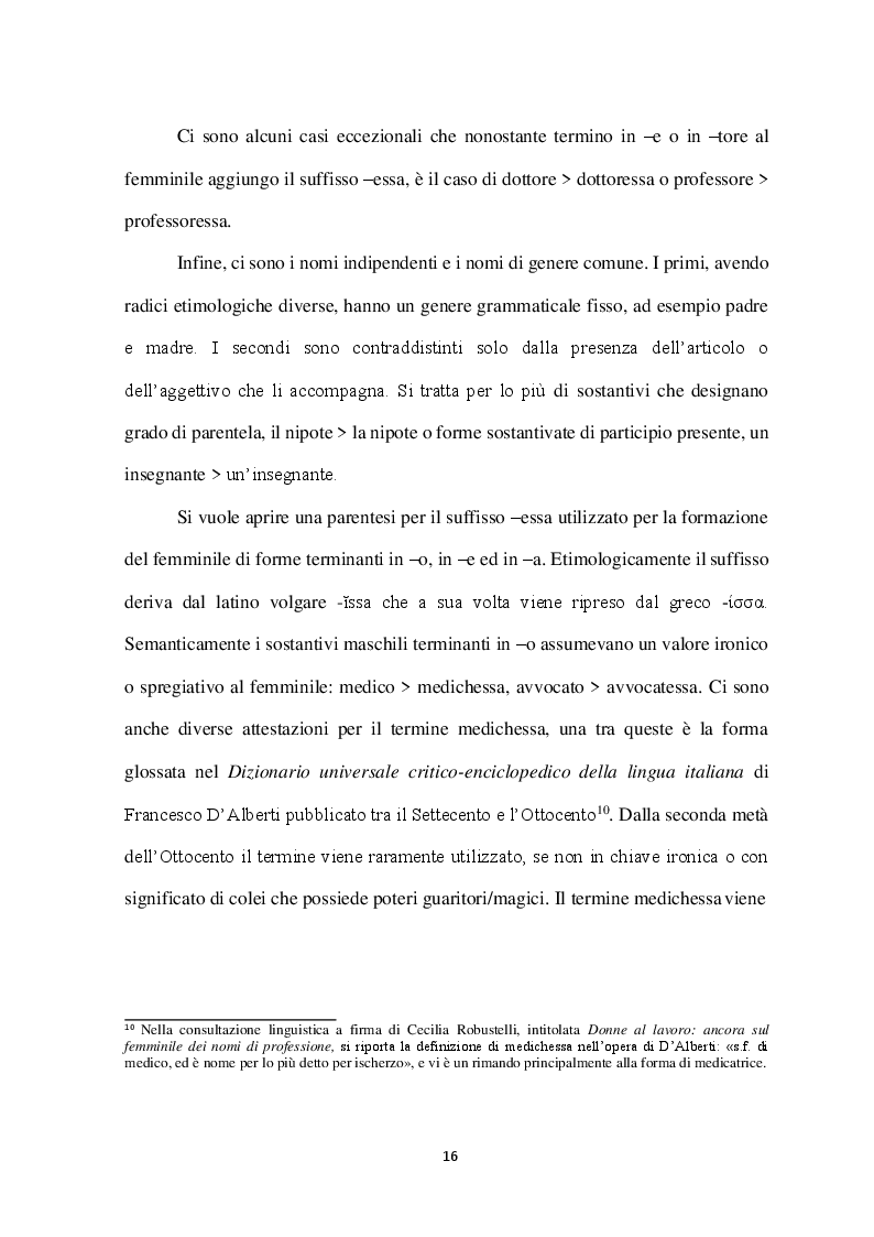 Anteprima della tesi: Uso del genere grammaticale nella lingua italiana e portoghese in ambito accademico, Pagina 5
