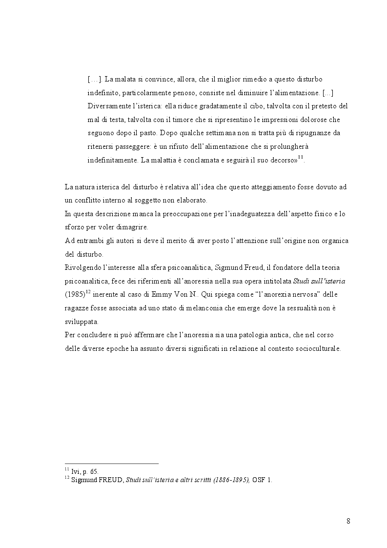 Anteprima della tesi: Accudimento, attaccamento e dinamiche familiari nell'anoressia nervosa, Pagina 4