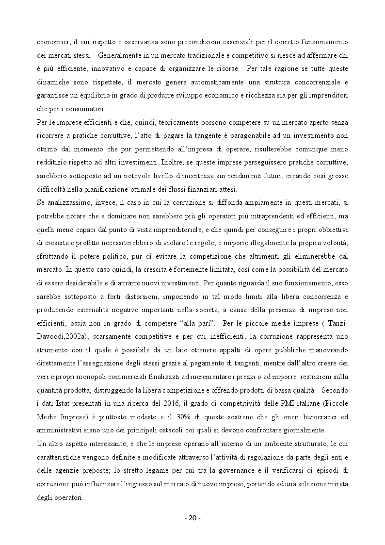 Anteprima della tesi: Il problema della corruzione nel sistema Economico Italiano, Pagina 5