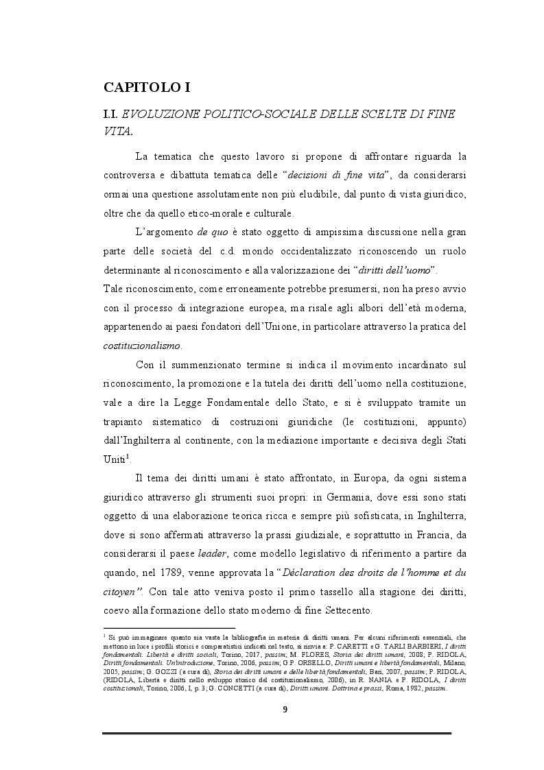 Anteprima della tesi: Le decisioni di fine vita nella legge n.219/2017, Pagina 4