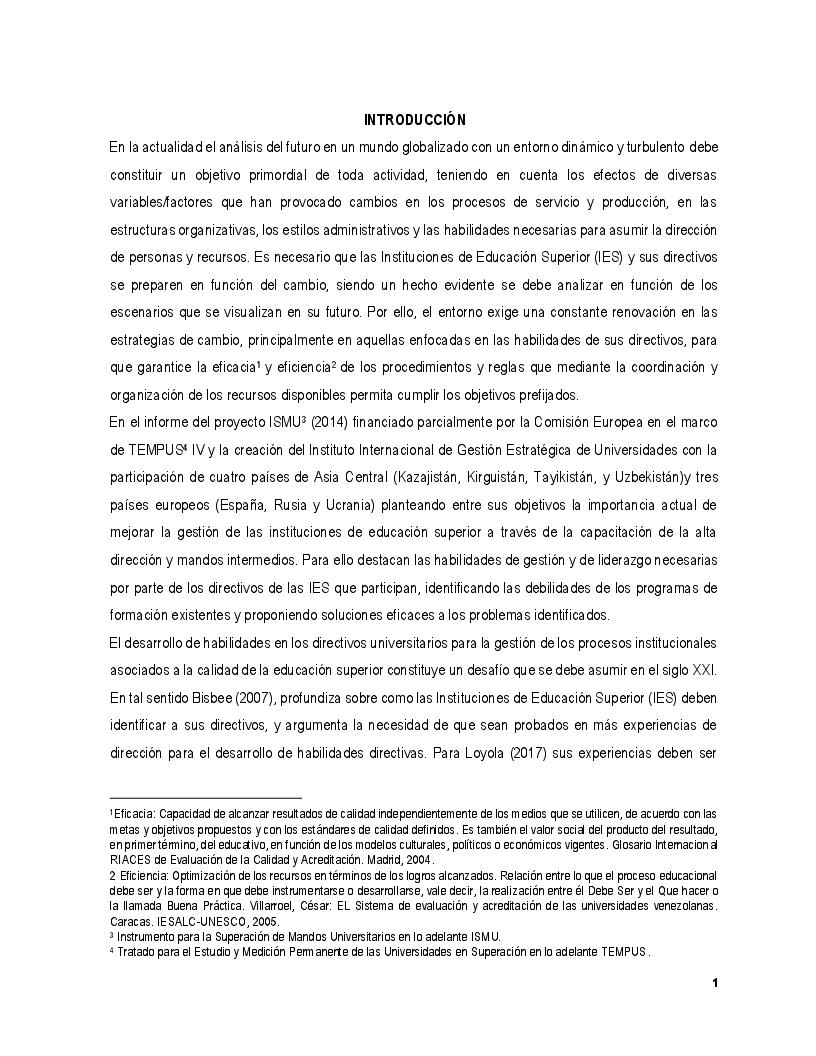 Anteprima della tesi: Estrategia para el desarrollo de habilidades directivas esenciales con enfoque de liderazgo en los cuadros ejecutivos y sus reservas en la Universidad de La Habana, Pagina 3