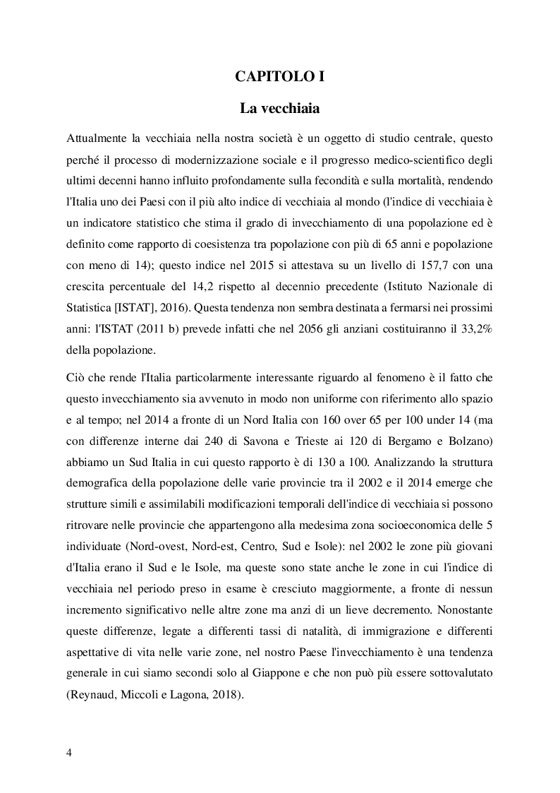 Anteprima della tesi: Il ruolo delle Università per la Terza Età nella promozione del benessere durante l'invecchiamento. L'esperienza dell'Università Popolare ''Natalia Ginzburg'' di Vignola., Pagina 5