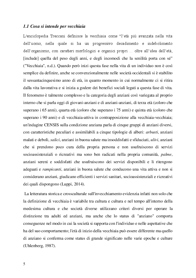 Anteprima della tesi: Il ruolo delle Università per la Terza Età nella promozione del benessere durante l'invecchiamento. L'esperienza dell'Università Popolare ''Natalia Ginzburg'' di Vignola., Pagina 6