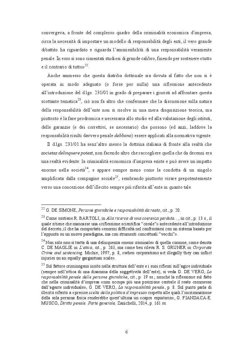 Anteprima della tesi: Responsabilità da reato degli enti: quale natura e quali implicazioni?, Pagina 11