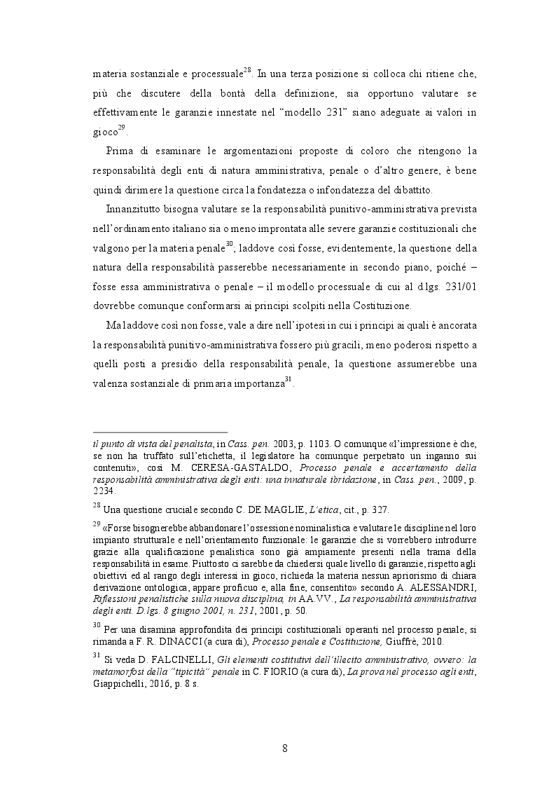 Anteprima della tesi: Responsabilità da reato degli enti: quale natura e quali implicazioni?, Pagina 13