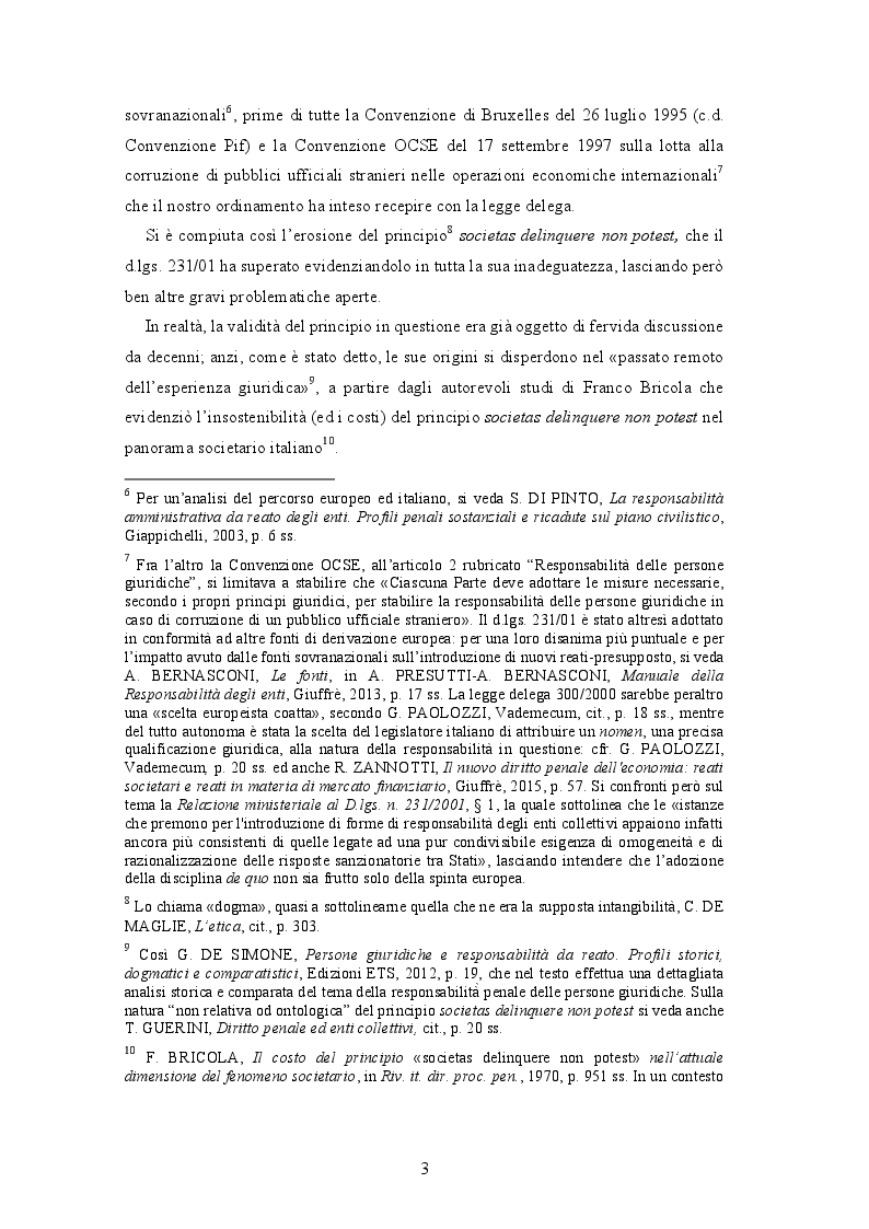 Anteprima della tesi: Responsabilità da reato degli enti: quale natura e quali implicazioni?, Pagina 8
