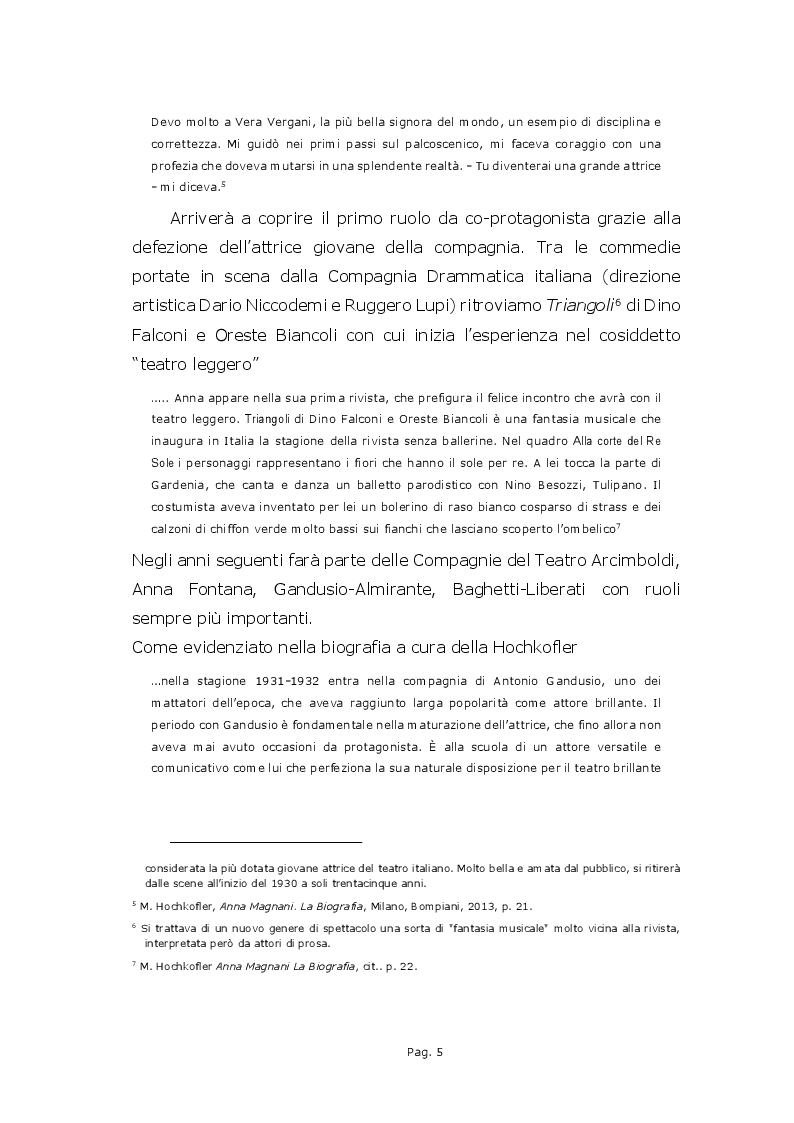 Anteprima della tesi: Anna Magnani e il teatro - La Lupa e Medea, Pagina 6