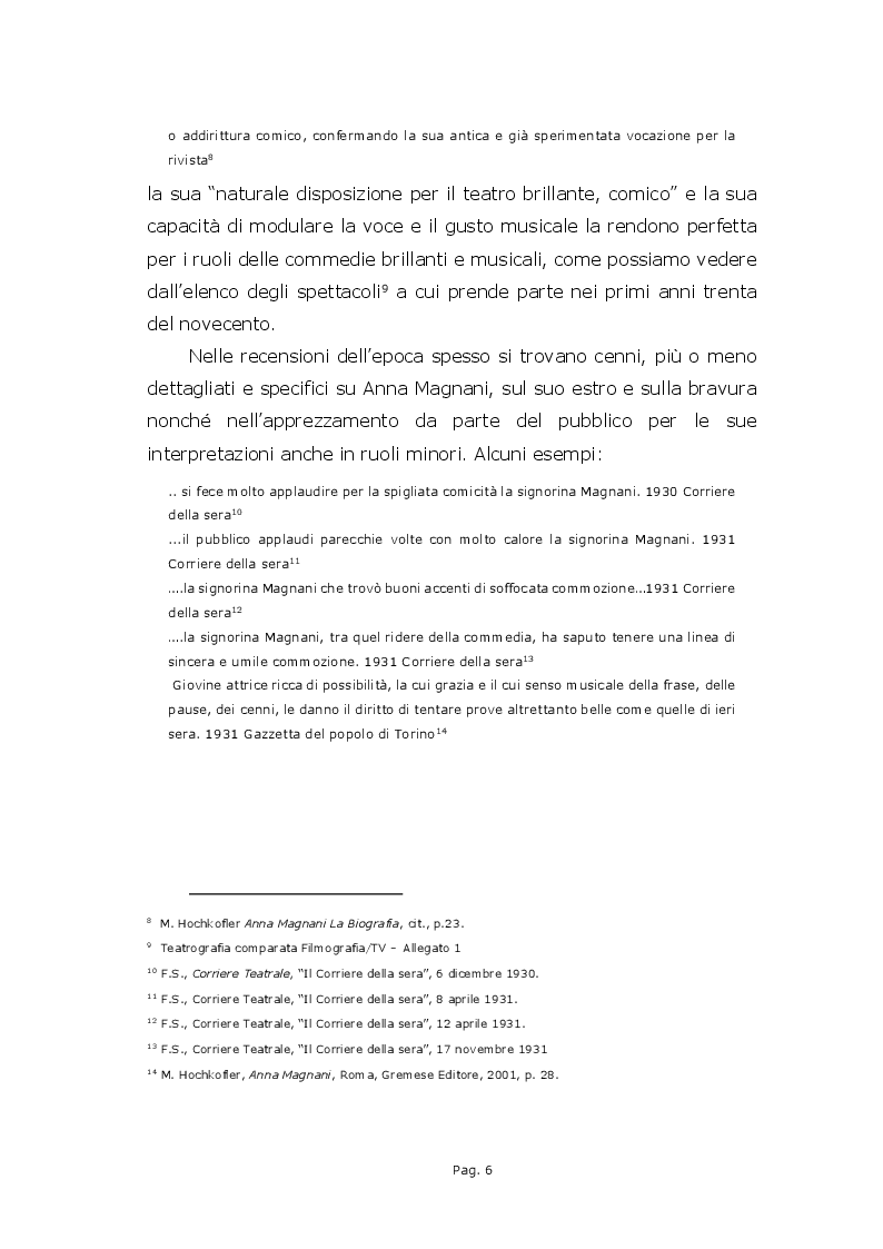 Anteprima della tesi: Anna Magnani e il teatro - La Lupa e Medea, Pagina 7