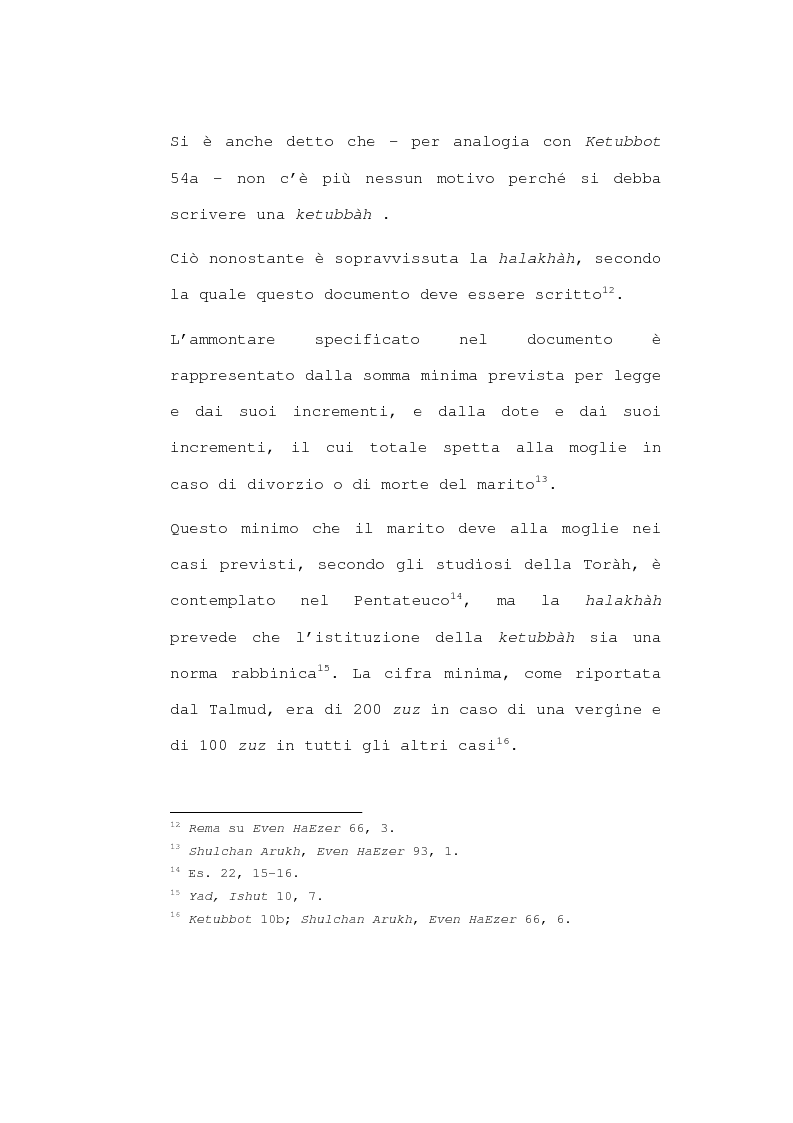 Anteprima della tesi: Il matrimonio nel diritto ebraico, Pagina 13