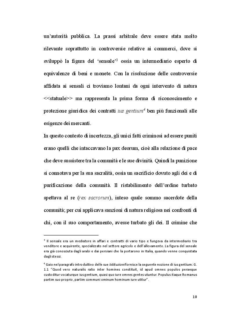 Anteprima della tesi: La repressione criminale: dalla vendetta privata alla persecuzione pubblica, Pagina 8