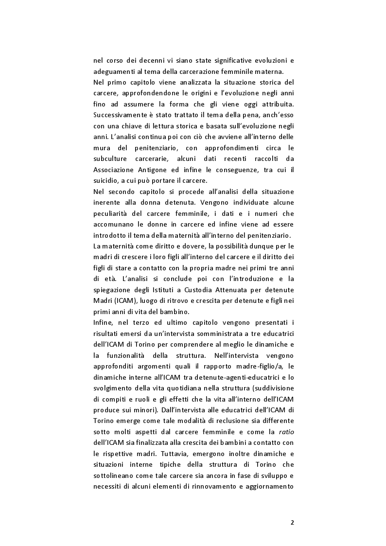 Anteprima della tesi: La reclusione femminile, Pagina 4