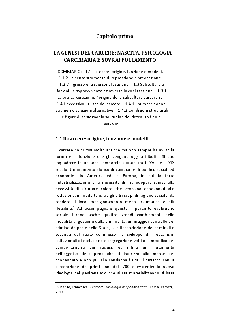 Anteprima della tesi: La reclusione femminile, Pagina 6