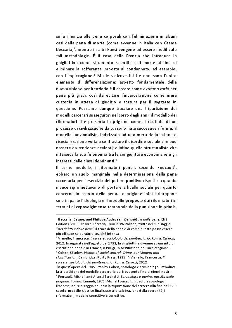 Anteprima della tesi: La reclusione femminile, Pagina 7