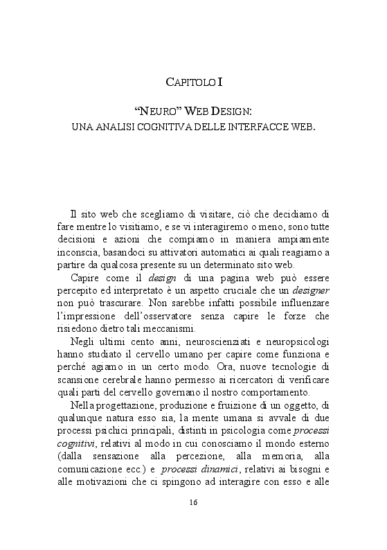 Anteprima della tesi: Il ruolo dei processi cognitivi nel Web Design, Pagina 7