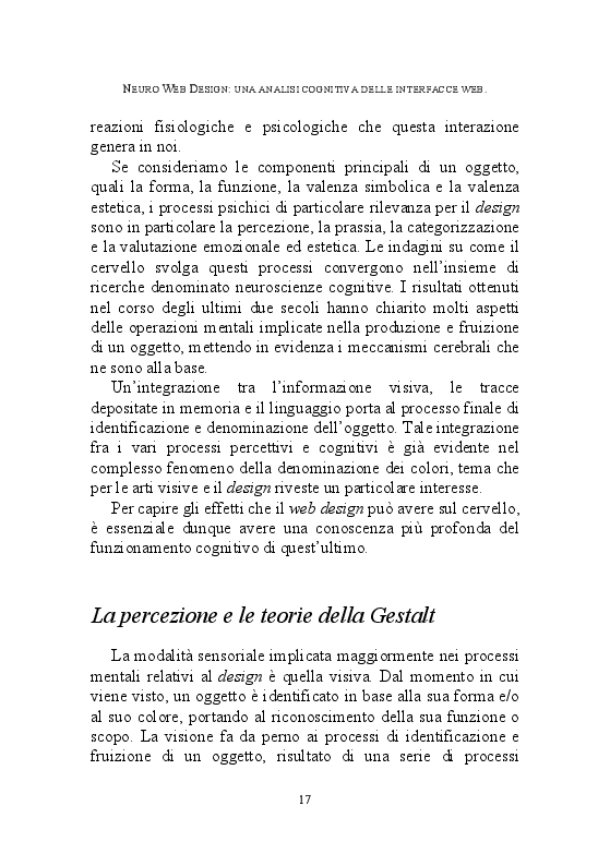 Anteprima della tesi: Il ruolo dei processi cognitivi nel Web Design, Pagina 8