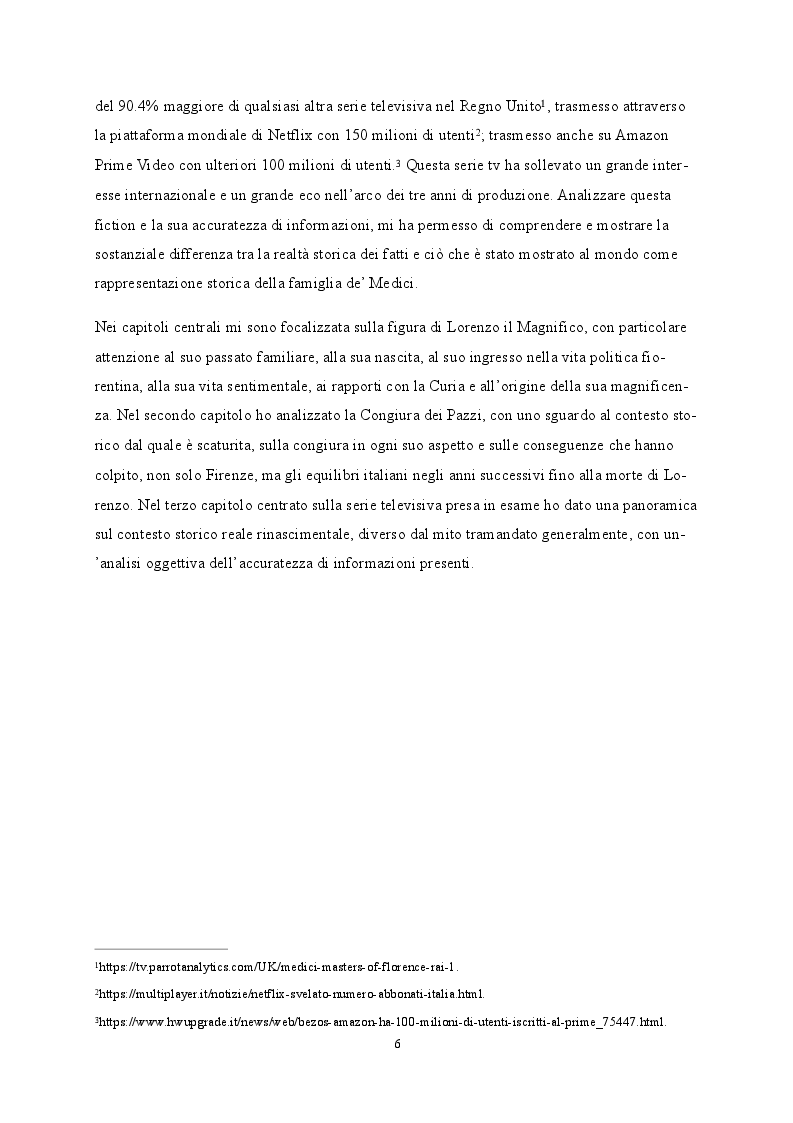 Anteprima della tesi: L'immagine di Lorenzo il Magnifico nella storiografia recente e nella cultura di massa, Pagina 3
