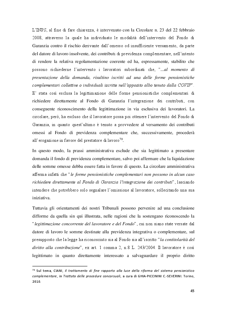 Anteprima della tesi: La particolare tutela di cui godono i crediti da lavoro subordinato nel fallimento, Pagina 4
