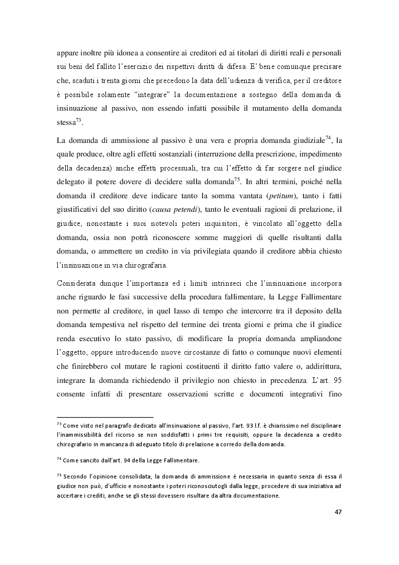 Anteprima della tesi: La particolare tutela di cui godono i crediti da lavoro subordinato nel fallimento, Pagina 6