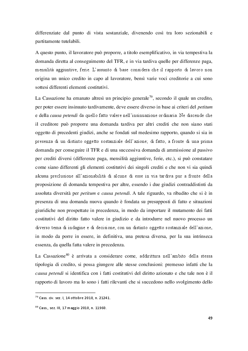 Anteprima della tesi: La particolare tutela di cui godono i crediti da lavoro subordinato nel fallimento, Pagina 8
