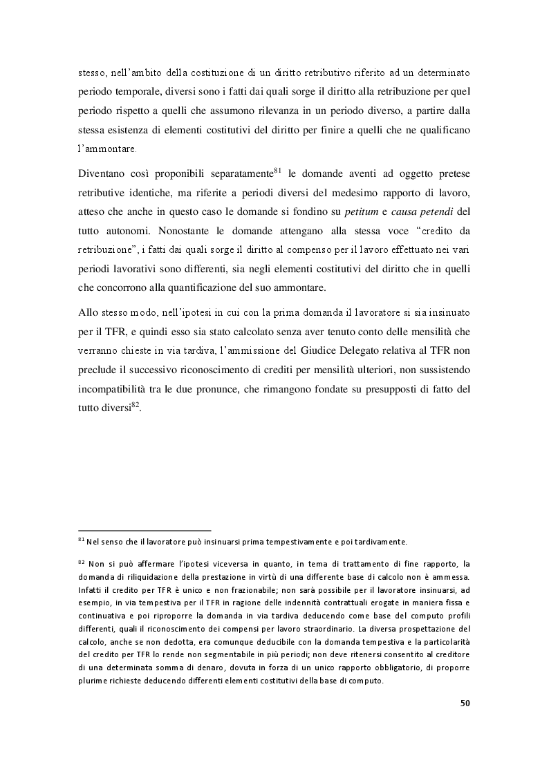 Anteprima della tesi: La particolare tutela di cui godono i crediti da lavoro subordinato nel fallimento, Pagina 9