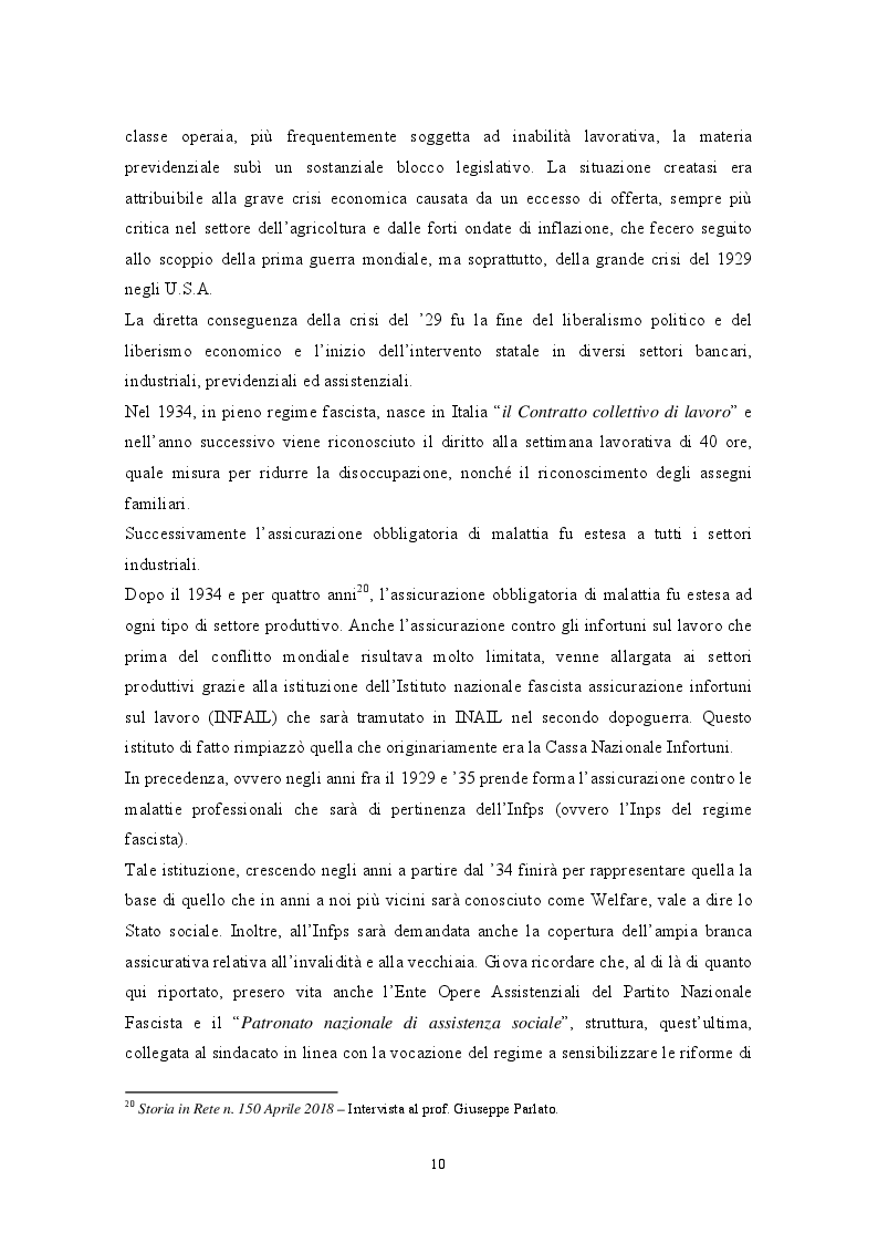 Estratto dalla tesi: Il sistema pensionistico italiano: Storia, Evoluzione e Prospettive