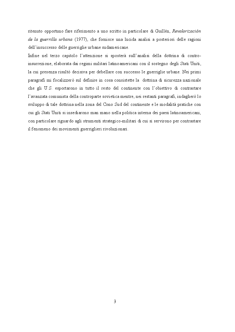 Anteprima della tesi: Teoria e pratica della guerriglia urbana in America Latina, Pagina 4