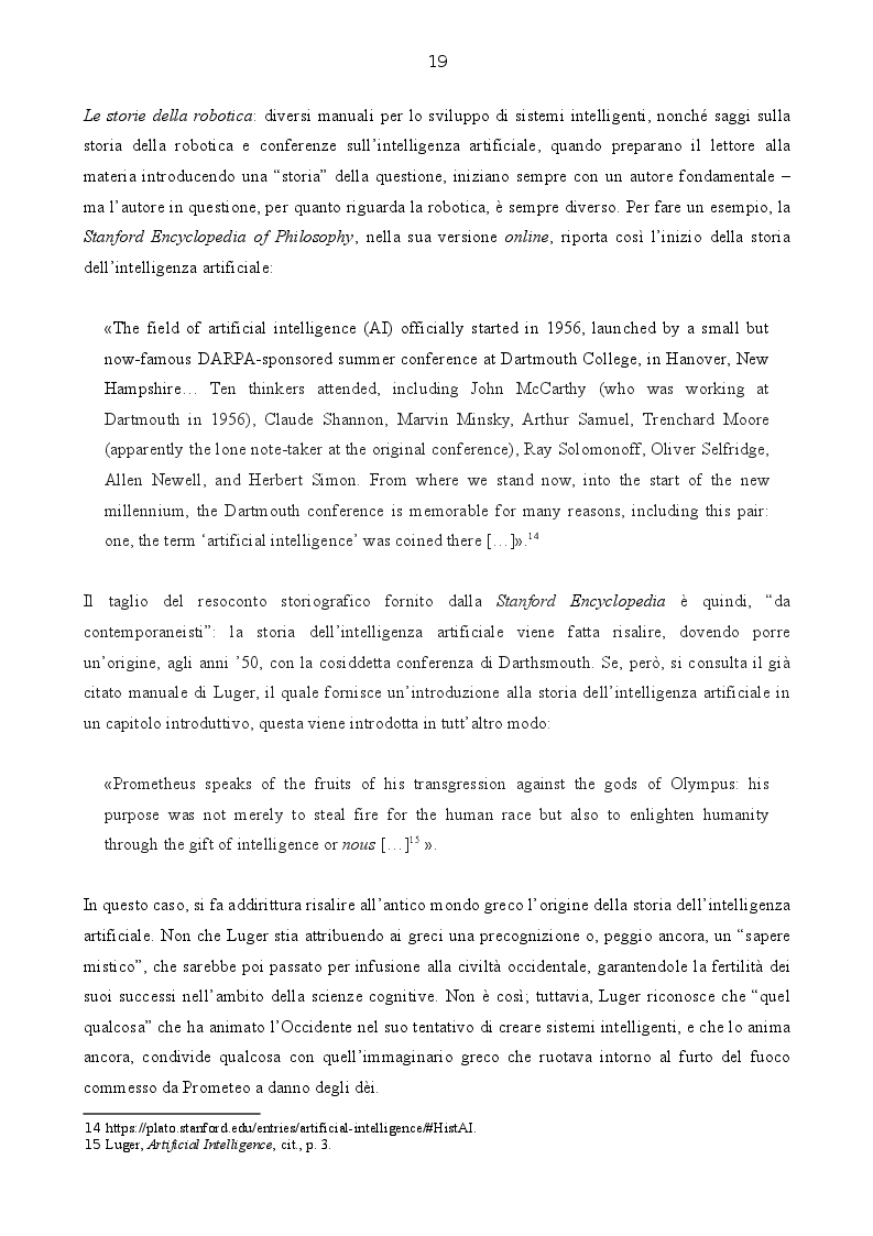 Anteprima della tesi: IA. Una critica fenomenologica al concetto di intelligenza artificiale, Pagina 3