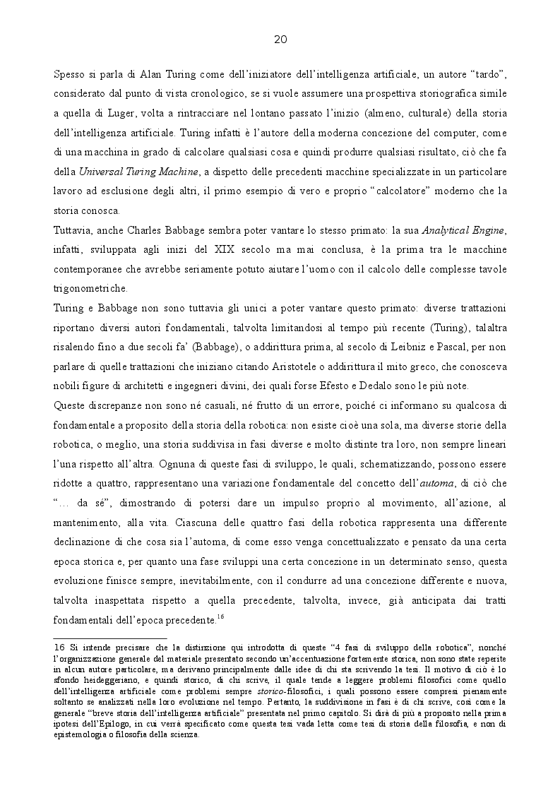 Anteprima della tesi: IA. Una critica fenomenologica al concetto di intelligenza artificiale, Pagina 4