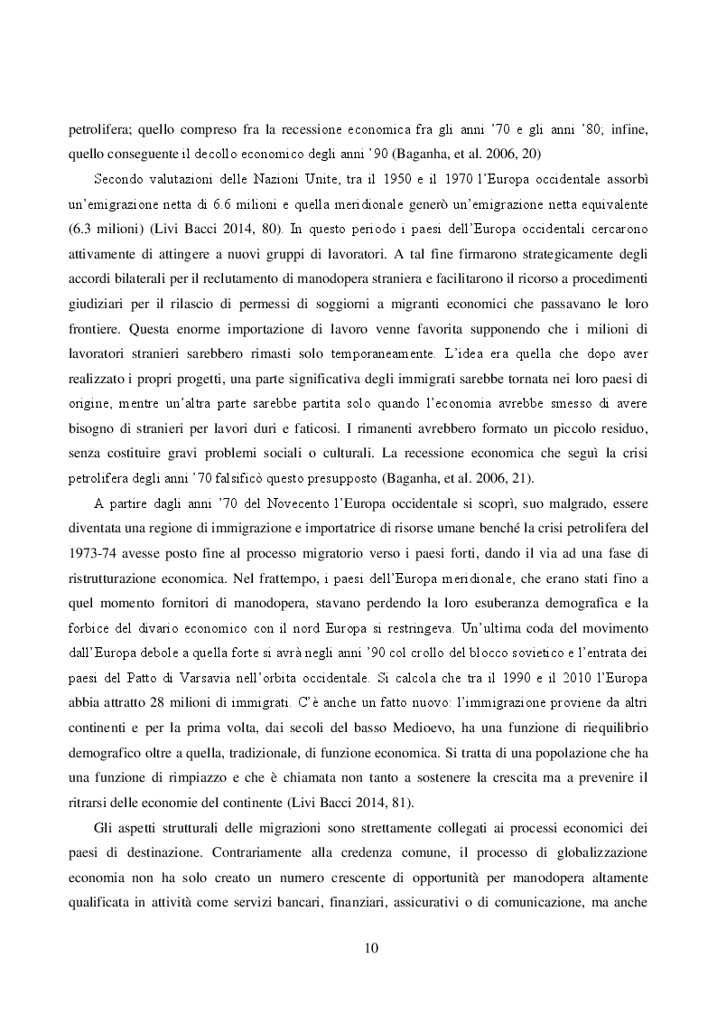Anteprima della tesi: Le Politiche d'asilo fra Unione Europea e Italia, Pagina 11