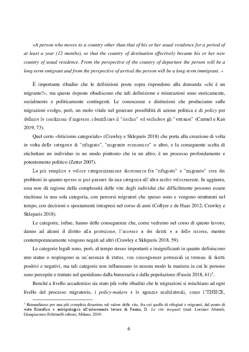 Anteprima della tesi: Le Politiche d'asilo fra Unione Europea e Italia, Pagina 7