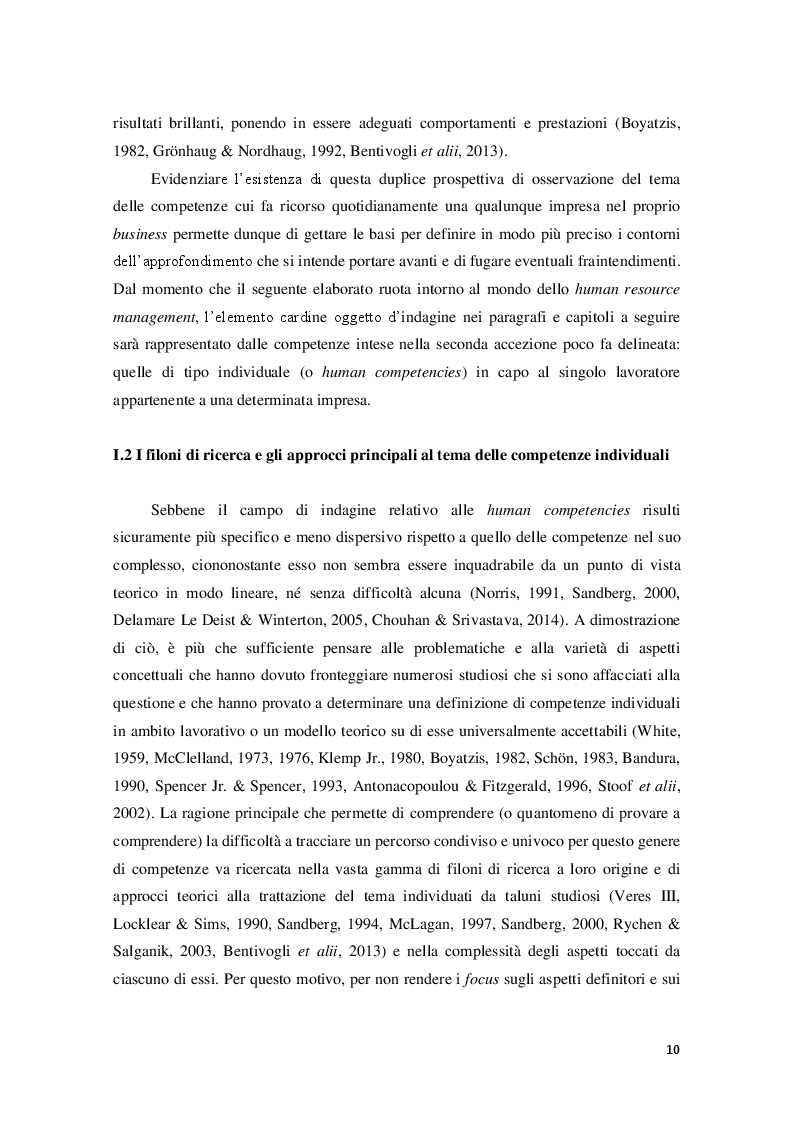 Anteprima della tesi: Competenze e definizione dei profili professionali: quale ruolo per quale evoluzione?, Pagina 8