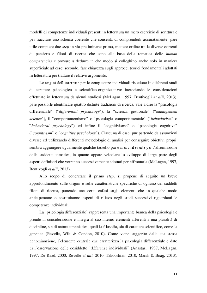 Anteprima della tesi: Competenze e definizione dei profili professionali: quale ruolo per quale evoluzione?, Pagina 9