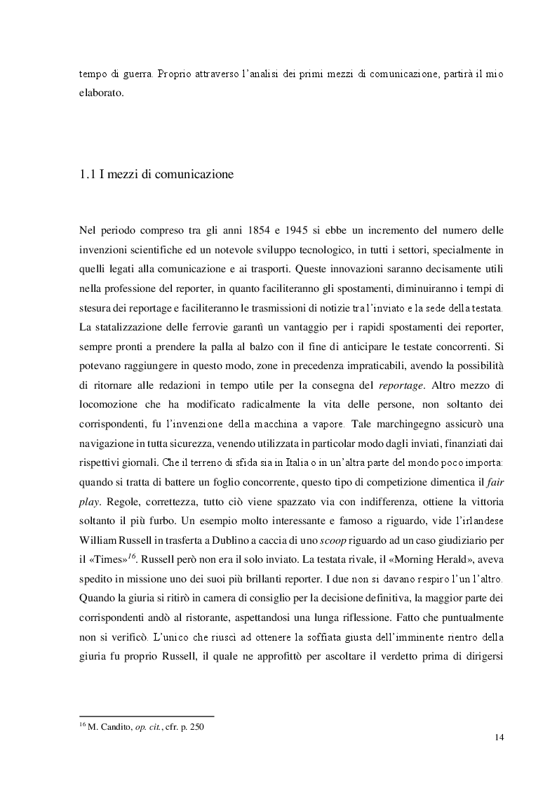 Anteprima della tesi: L'evoluzione del Reporter di guerra. Dal taccuino ai droni, Pagina 4