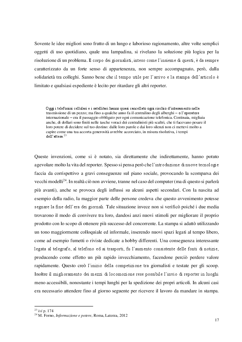 Anteprima della tesi: L'evoluzione del Reporter di guerra. Dal taccuino ai droni, Pagina 7