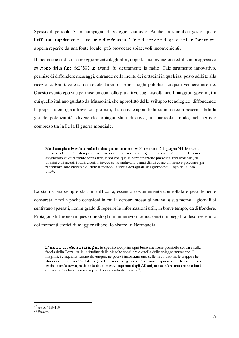 Anteprima della tesi: L'evoluzione del Reporter di guerra. Dal taccuino ai droni, Pagina 9