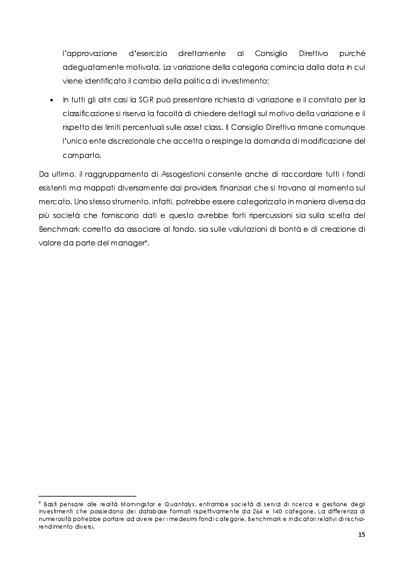 Anteprima della tesi: Il ruolo dei fondi flessibili nell’ambito dell’Asset Allocation: componente core o solo satellite?, Pagina 12