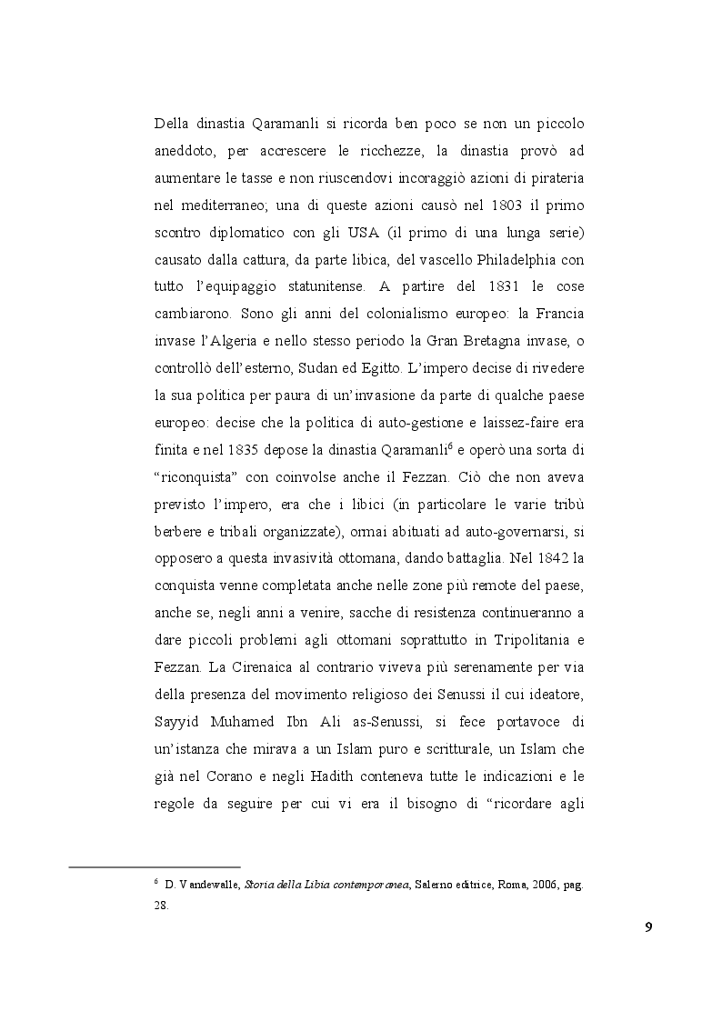 Anteprima della tesi: Libia: pendolo tra tradizione e modernità, Pagina 10