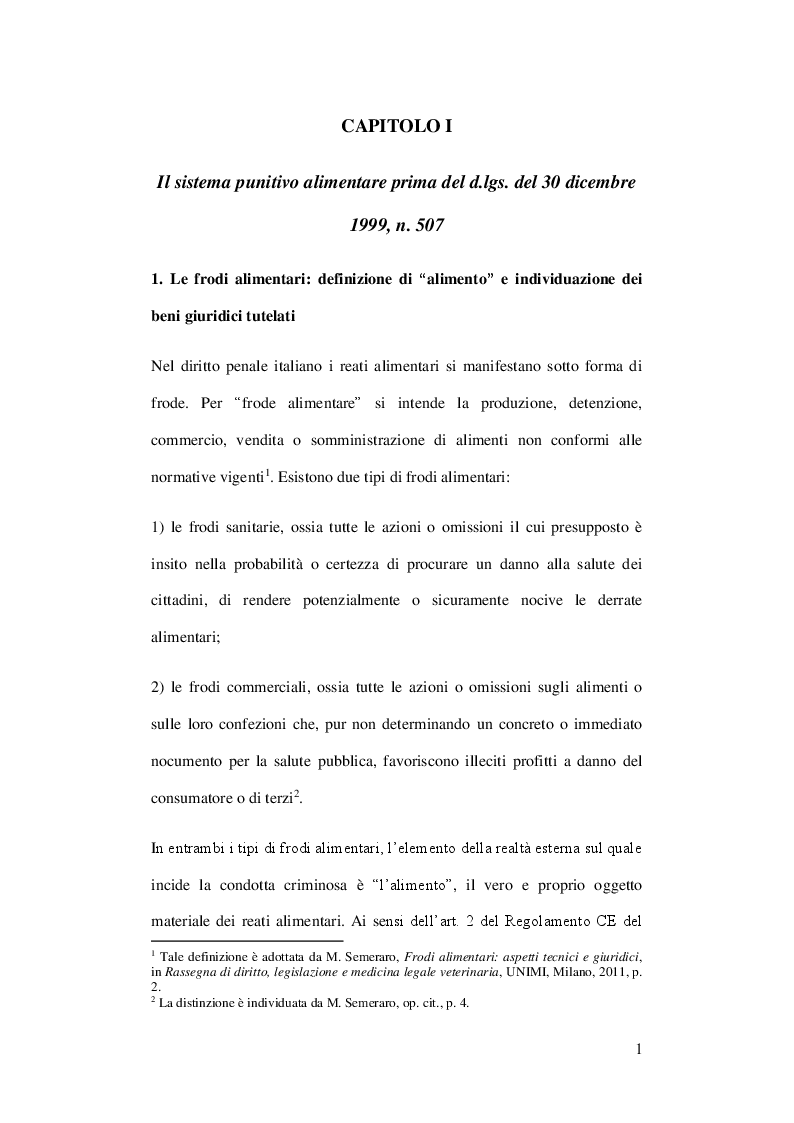 Anteprima della tesi: L'evento di pericolo nei reati alimentari, Pagina 4