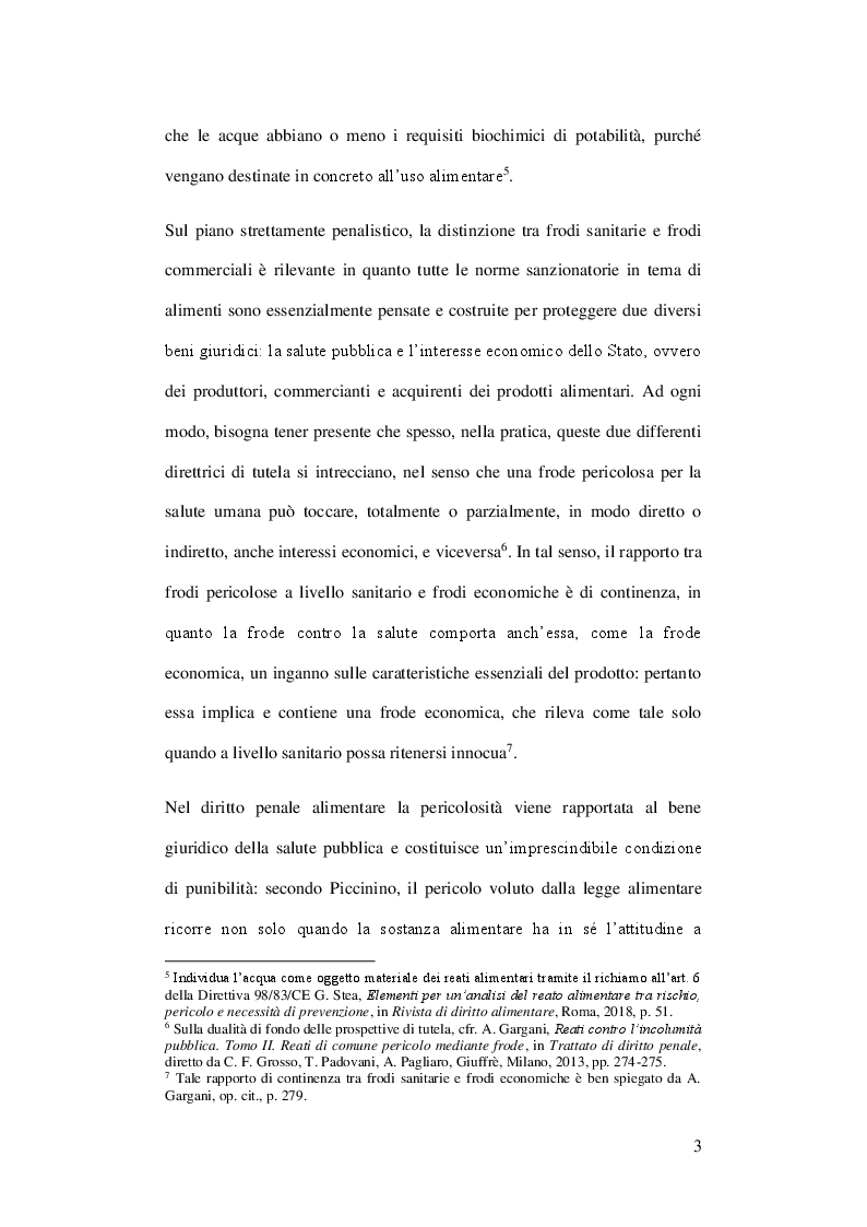Anteprima della tesi: L'evento di pericolo nei reati alimentari, Pagina 6