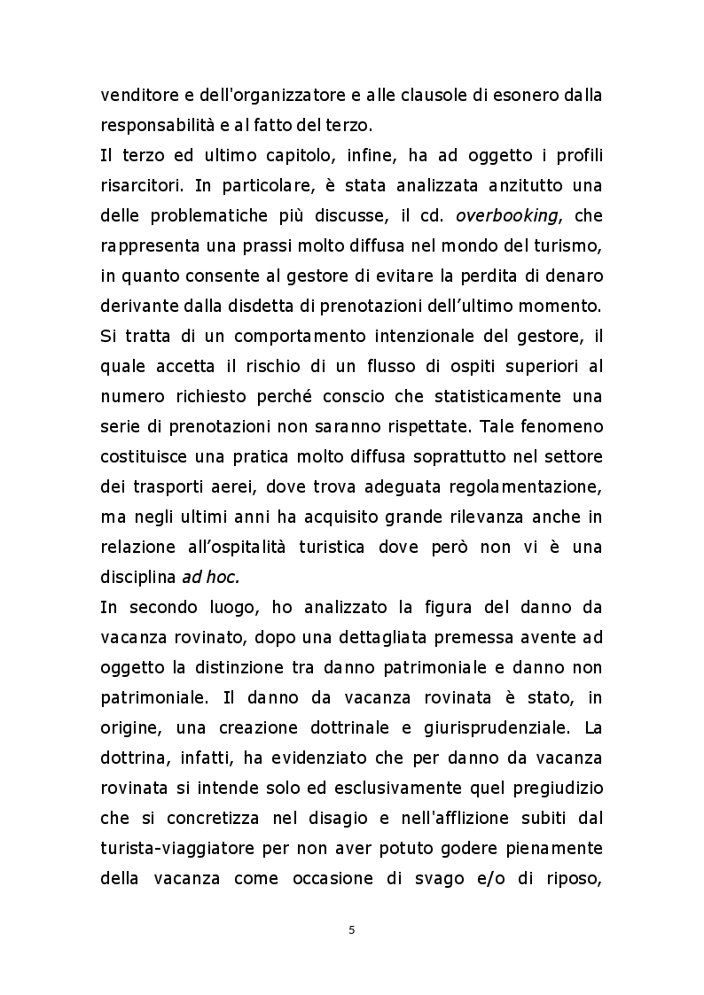 Anteprima della tesi: I contratti di turismo organizzato, Pagina 4