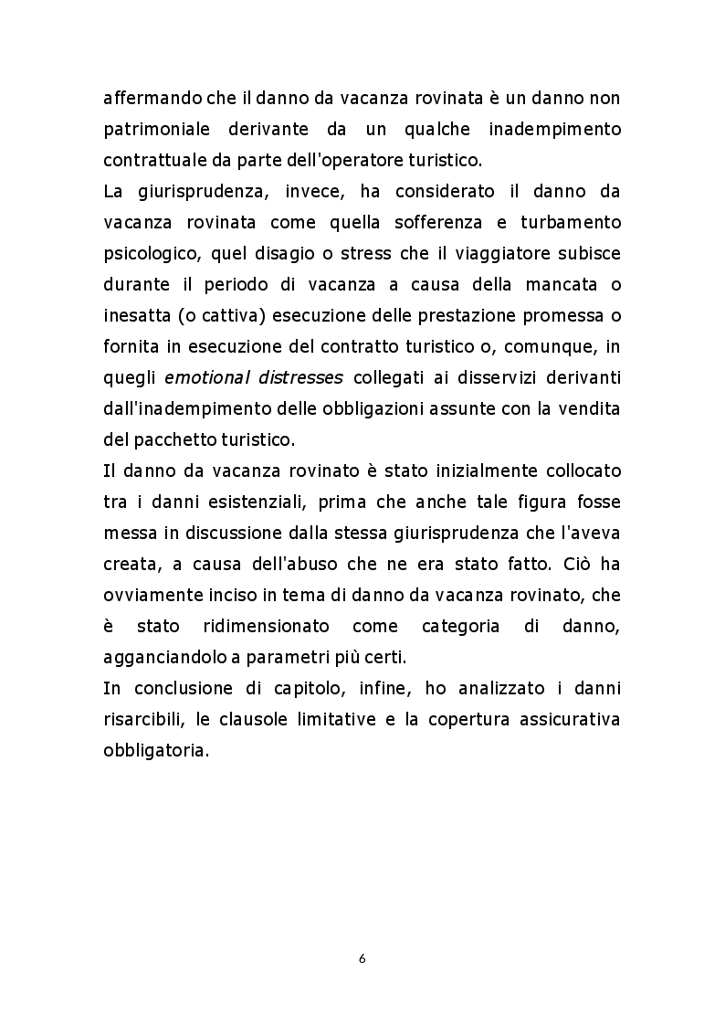 Anteprima della tesi: I contratti di turismo organizzato, Pagina 5