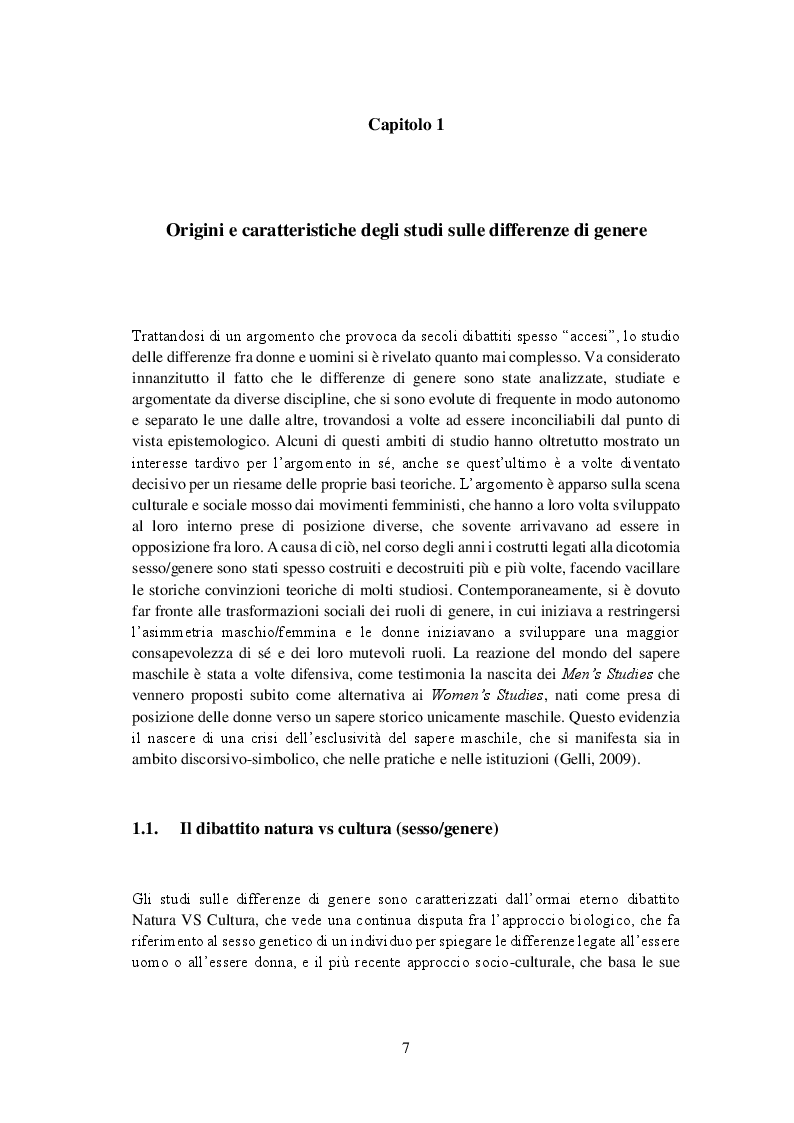 Anteprima della tesi: Nuovi Significati e Nuove Relazioni di Genere nella Famiglia e nel Lavoro, Pagina 4