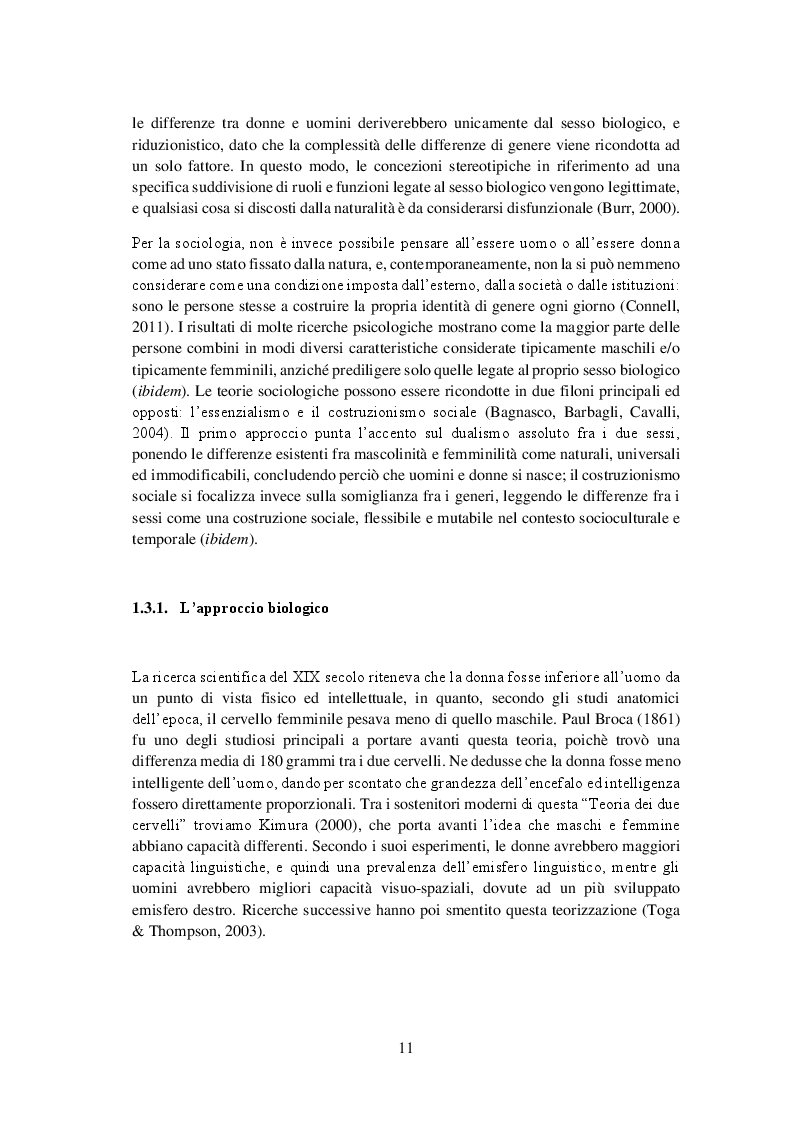 Anteprima della tesi: Nuovi Significati e Nuove Relazioni di Genere nella Famiglia e nel Lavoro, Pagina 8