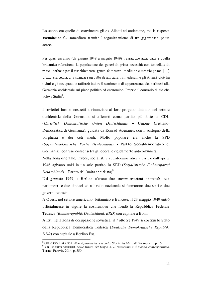 Anteprima della tesi: Il muro di Berlino: storia, memoria, letteratura, Pagina 7