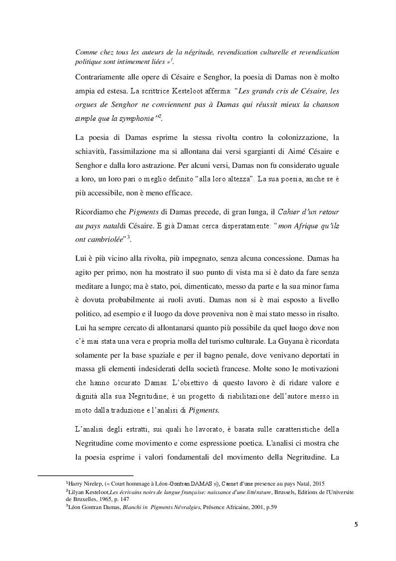 Anteprima della tesi: La Negritudine di Léon-Gontran Damas, Pagina 3