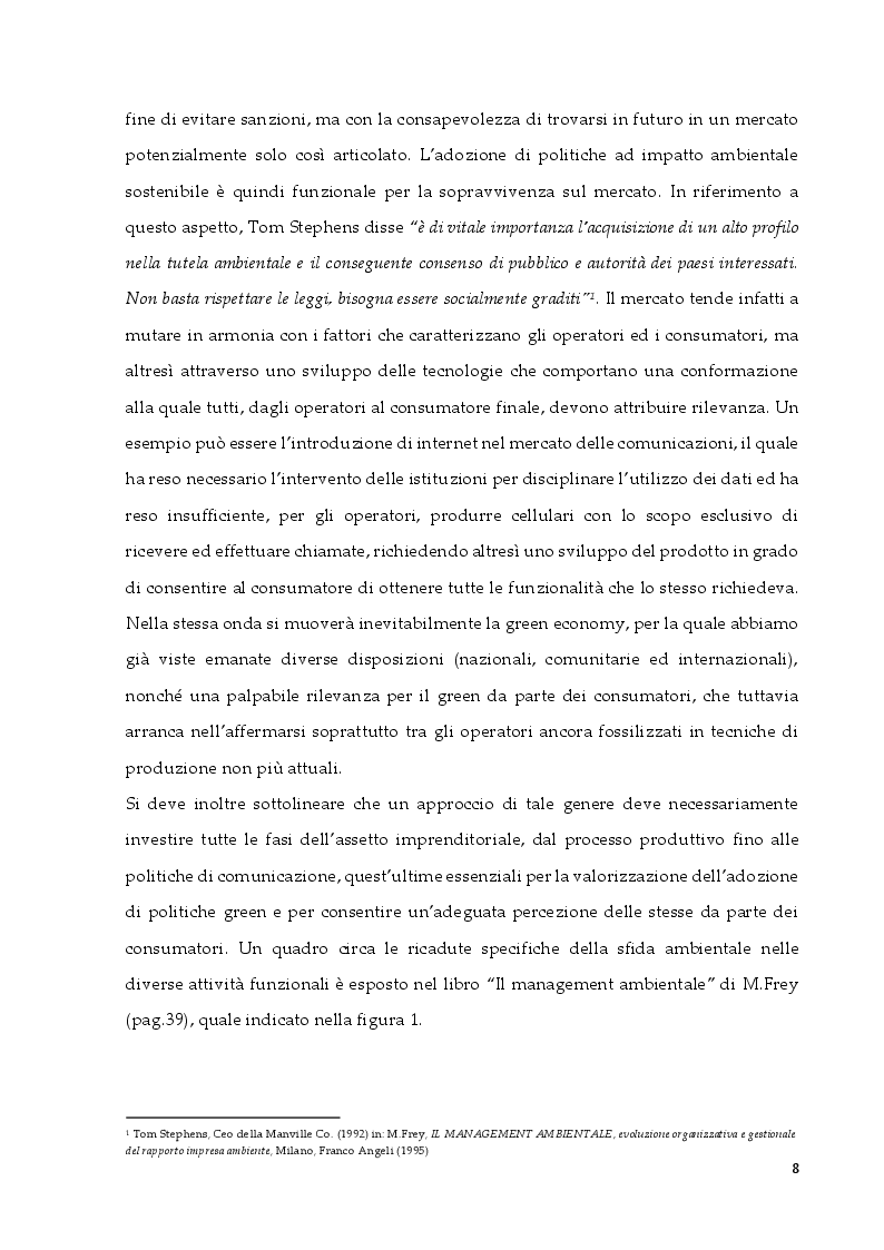 Anteprima della tesi: La tematica ambientale dal punto di vista dell'immagine di impresa, Pagina 5