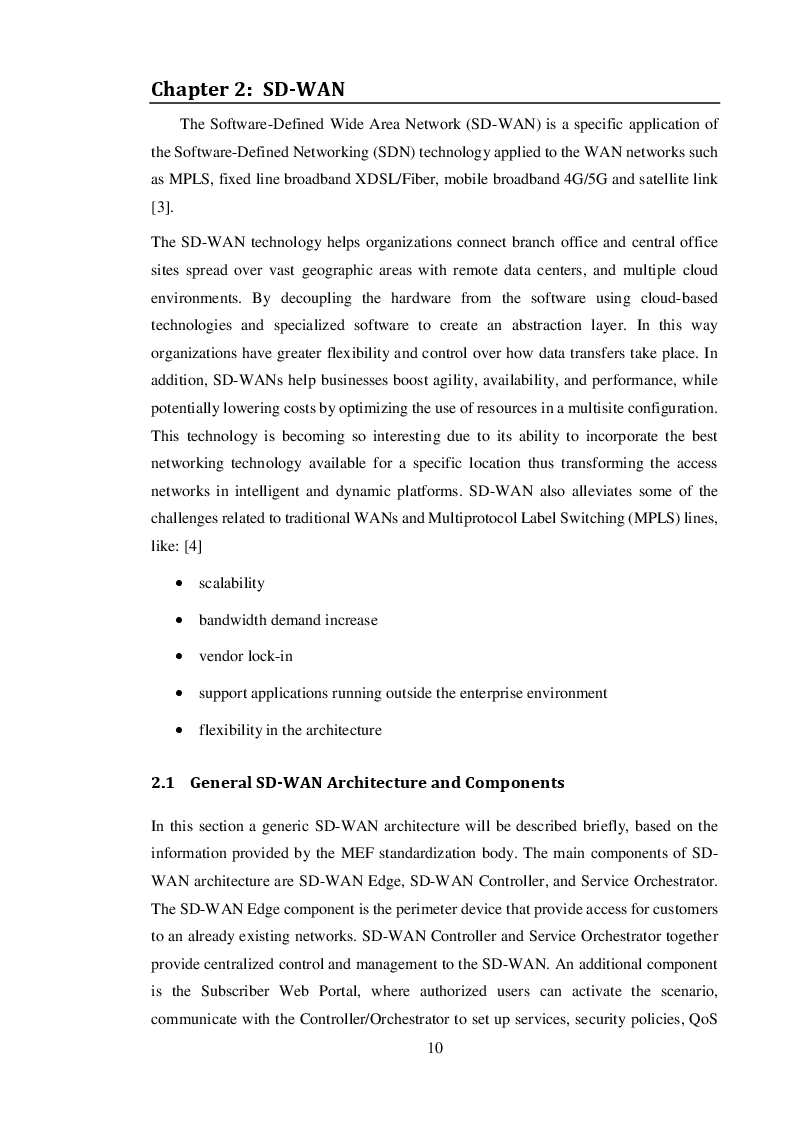Anteprima della tesi: Software Defined - Wide Area Network (SD-WAN) Services And Their Implementation On An Open Source Linux Based Platform, Pagina 4