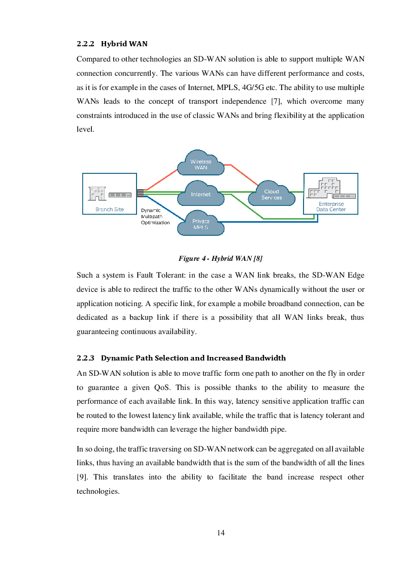 Anteprima della tesi: Software Defined - Wide Area Network (SD-WAN) Services And Their Implementation On An Open Source Linux Based Platform, Pagina 8