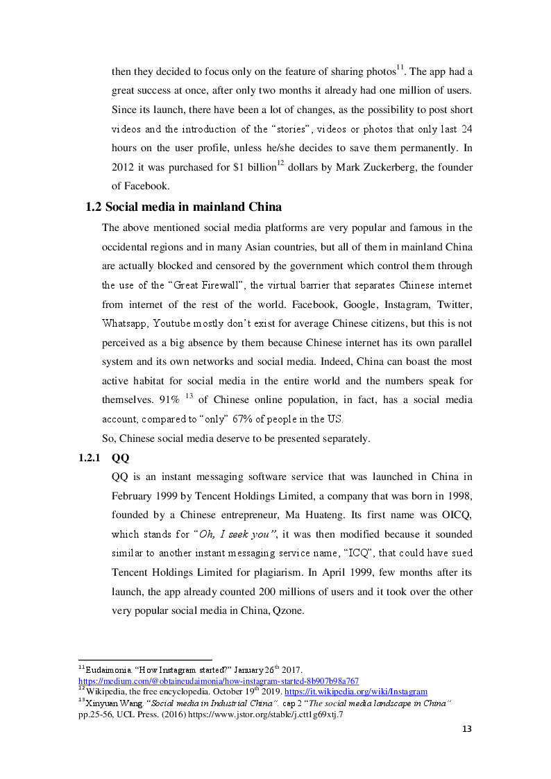 Anteprima della tesi: Chinese Social Media in Influencers’ era, Pagina 5