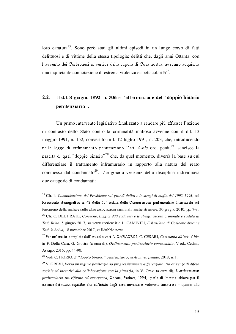 Anteprima della tesi: La degenerazione del regime detentivo speciale in vendetta di Stato, Pagina 11
